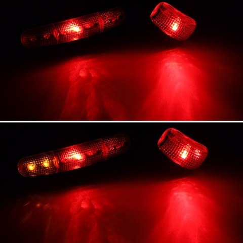 Lampki rowerowe światła rowerowe kierunkowskaz klakson 2 tryby komplet Lampki rowerowe światła rowerowe kierunkowskaz klakson 2 tryby komplet