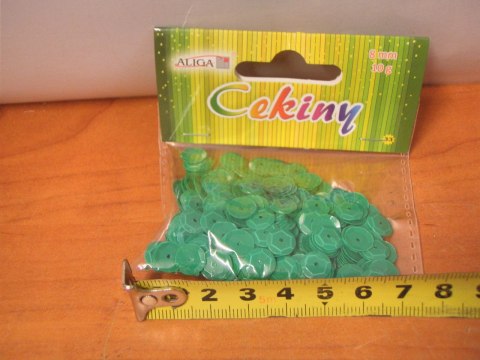 Cekiny 12szt. pastelowe RÓŻOWE 8mm 10g | WMT-112 Cekiny 12szt. pastelowe RÓŻOWE 8mm 10g | WMT-112