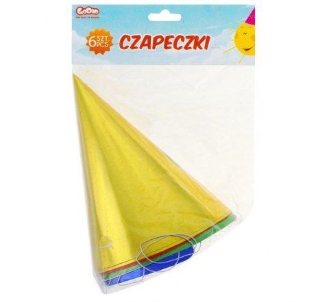 Czapeczka holograficzna różne kolory 6 szt. | ZM0011/6 Czapeczka holograficzna różne kolory 6 szt. | ZM0011/6