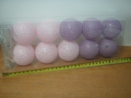 Lampki na baterie 10szt. COTTON BALLS | 475385