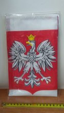 Flaga z godłem POLSKA 112x70